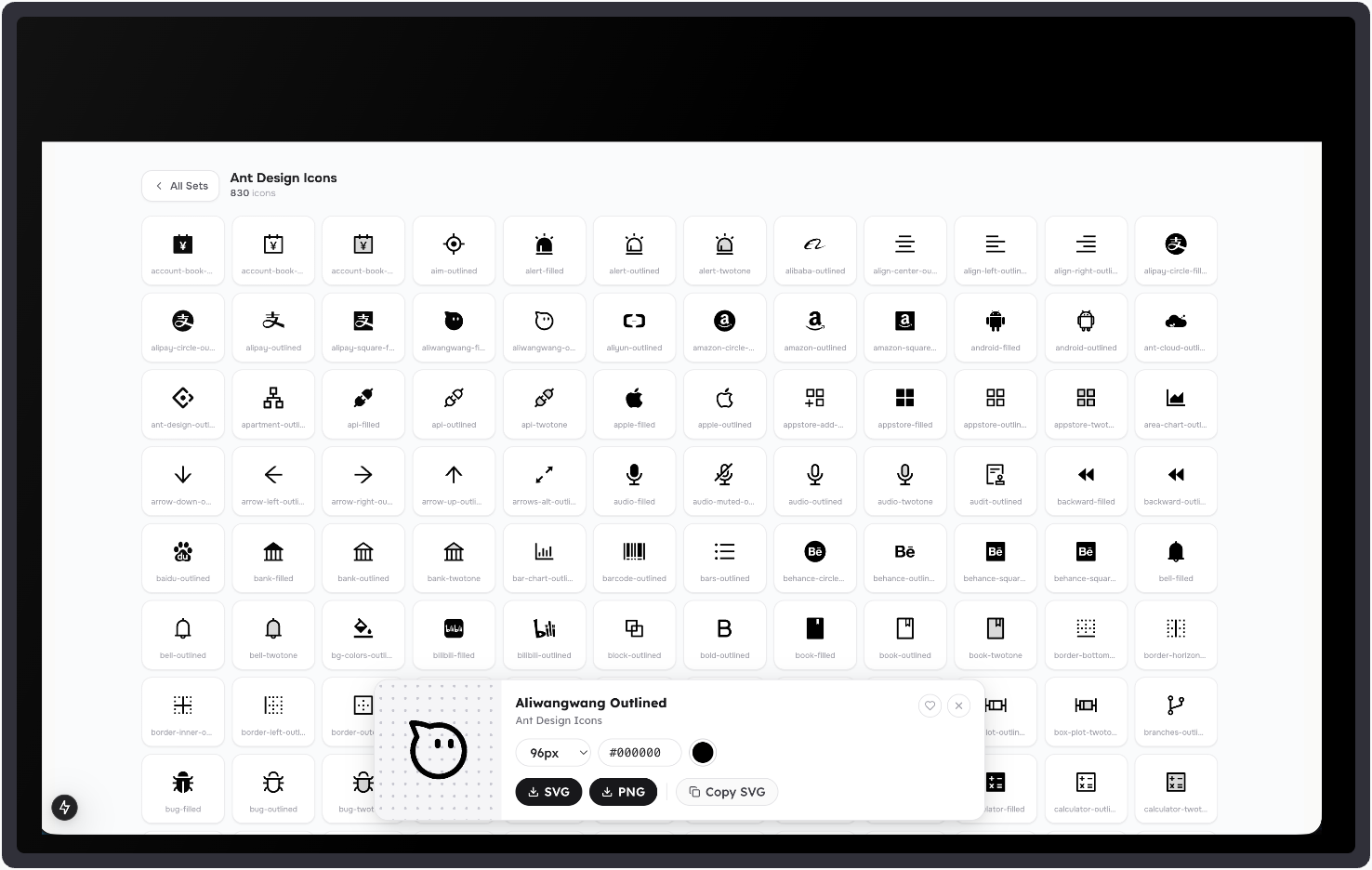 SVG Icons Library