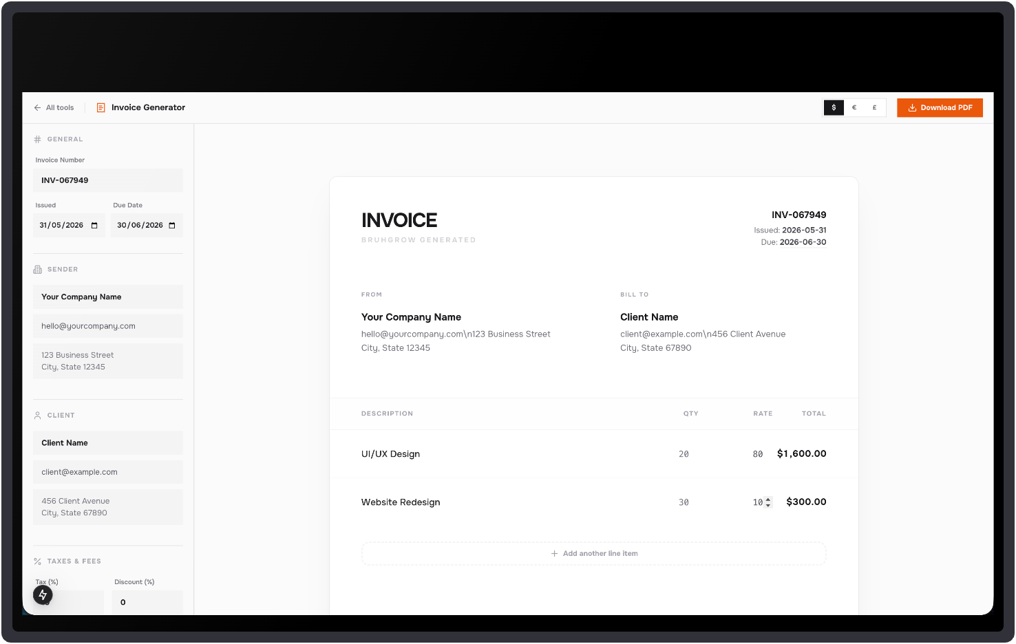 Invoice Generator
